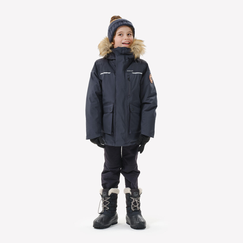 QUECHUA Chlapecká turistická nepromokavá parka NH 900