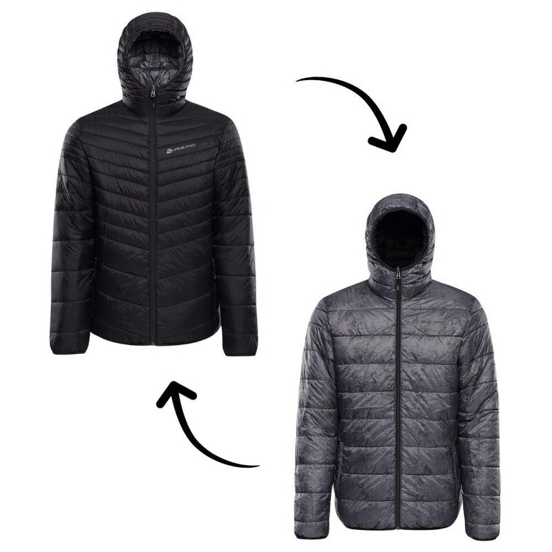ALPINE PRO Pánská oboustranná bunda hi-therm EROM