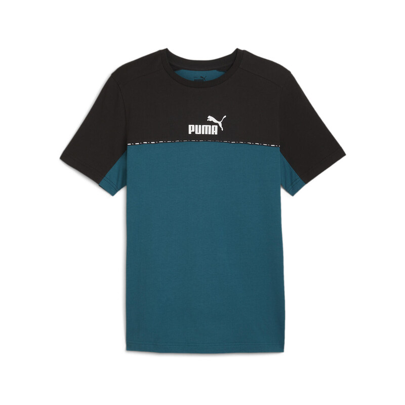 PUMA Essentials Block Tape Tee Men PUMA Cold Green