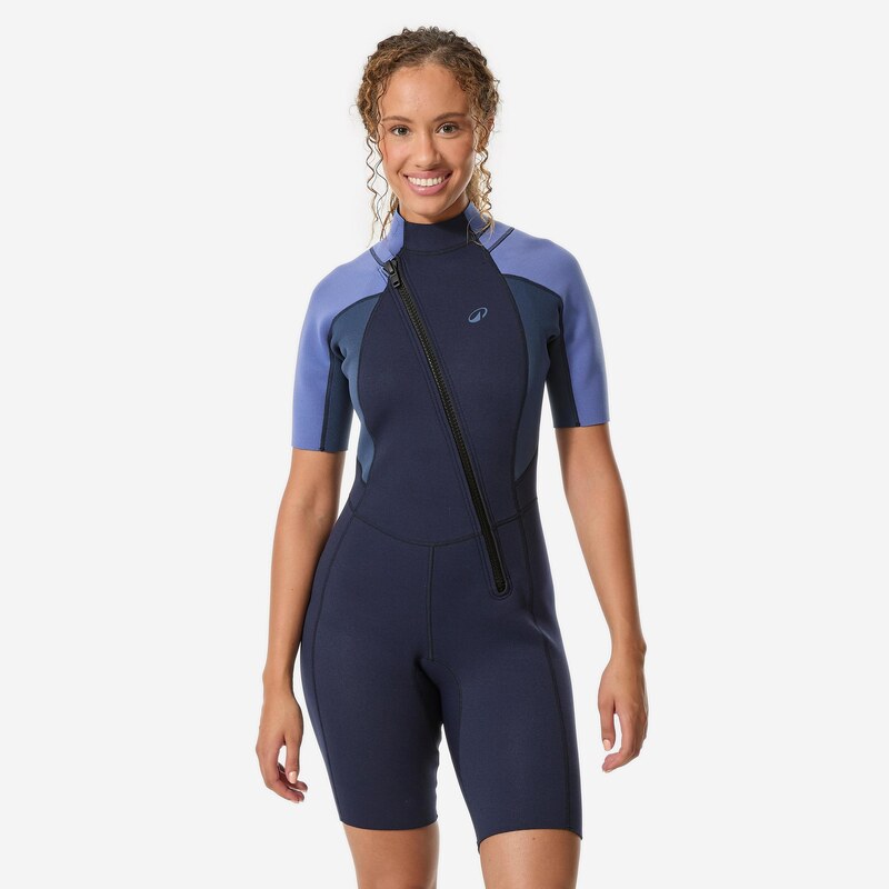 DECATHLON Dámský krátký neopren na šnorchlování z přírodní pryže