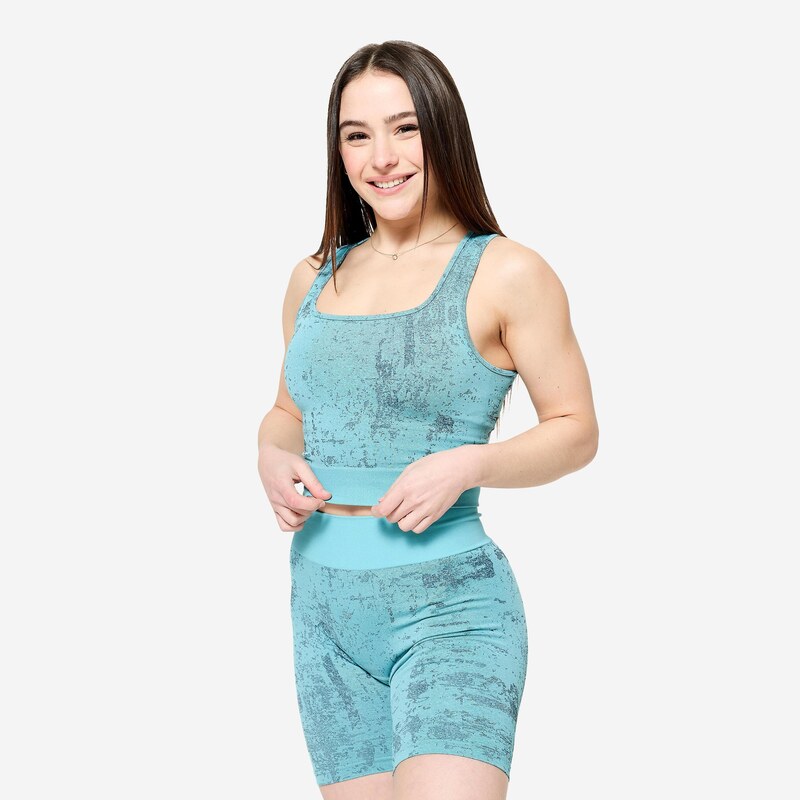 DOMYOS Dámský fitness crop top