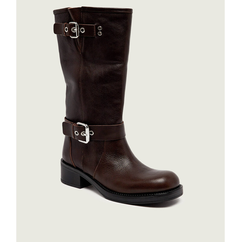 Weekend MaxMara Kožené oficírky Wkaaddobbo