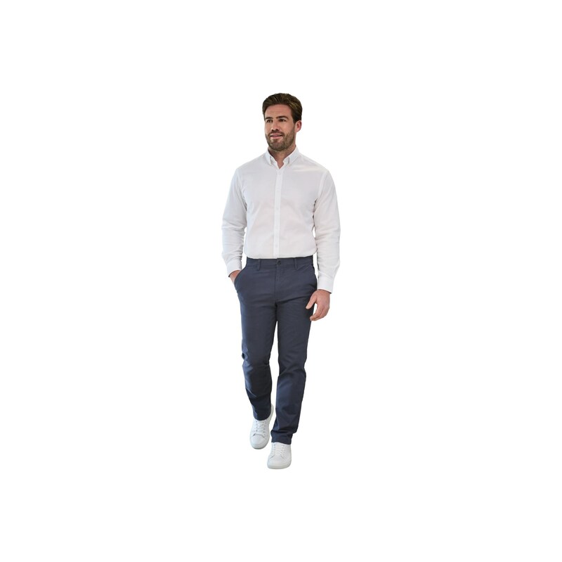 Pánské elastické Chino Leo Slim fit Brook Taverner - Nezakončená