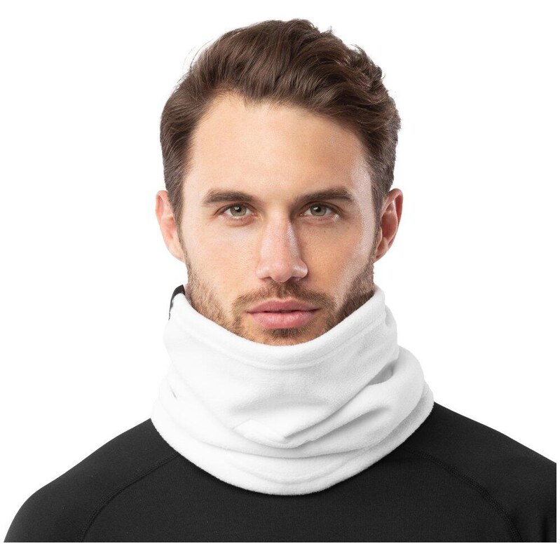 SIROKO Zimní nákrčník BLUNT White