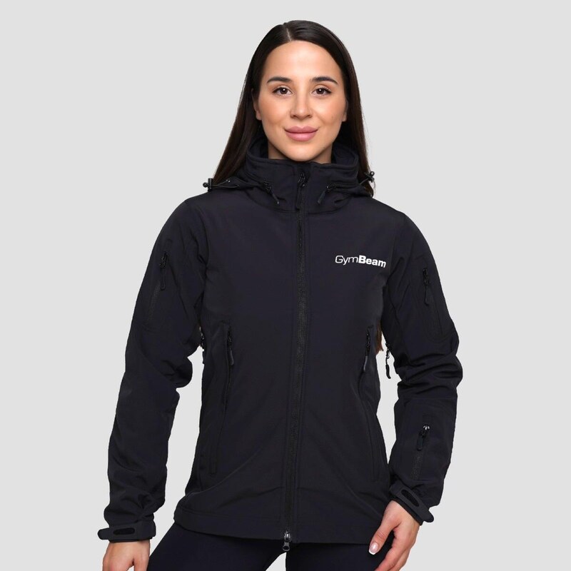 GYMBEAM Dámská turistická softshellová bunda s kapucí Softshell