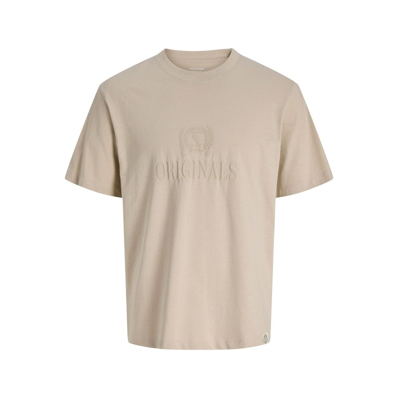 JACK & JONES Tričko JORFREDERIKSBERG šedobéžová