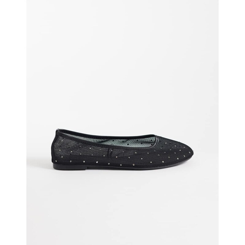 Cotton On katia ballet in black diamonte-Brown