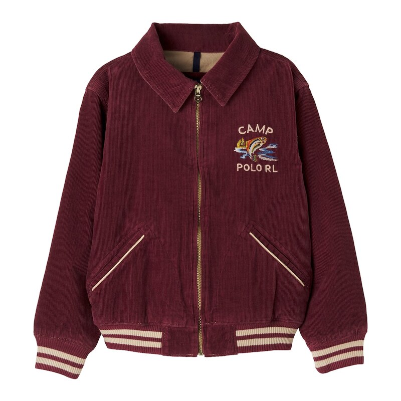Polo Ralph Lauren Kids Embroidered cotton corduroy blouson