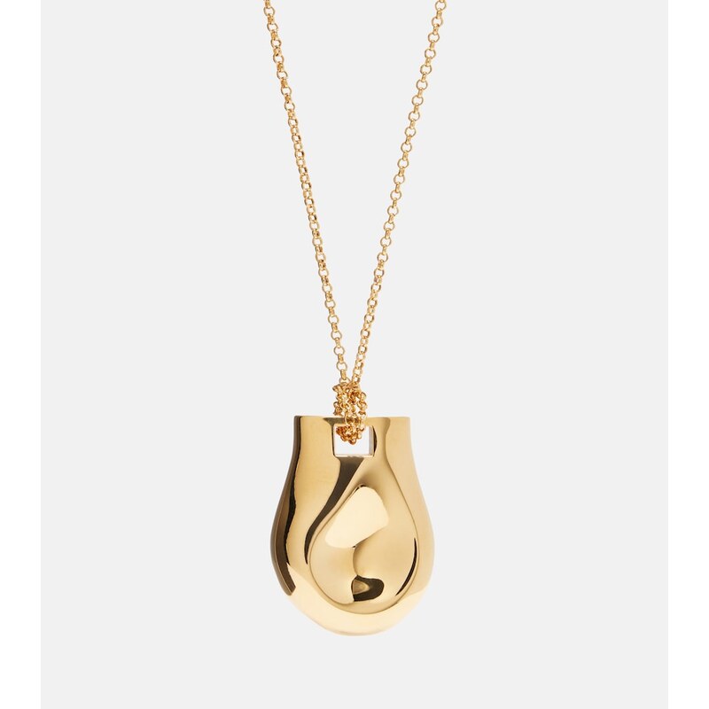 Khaite Keefe 18kt gold-plated pendant necklace