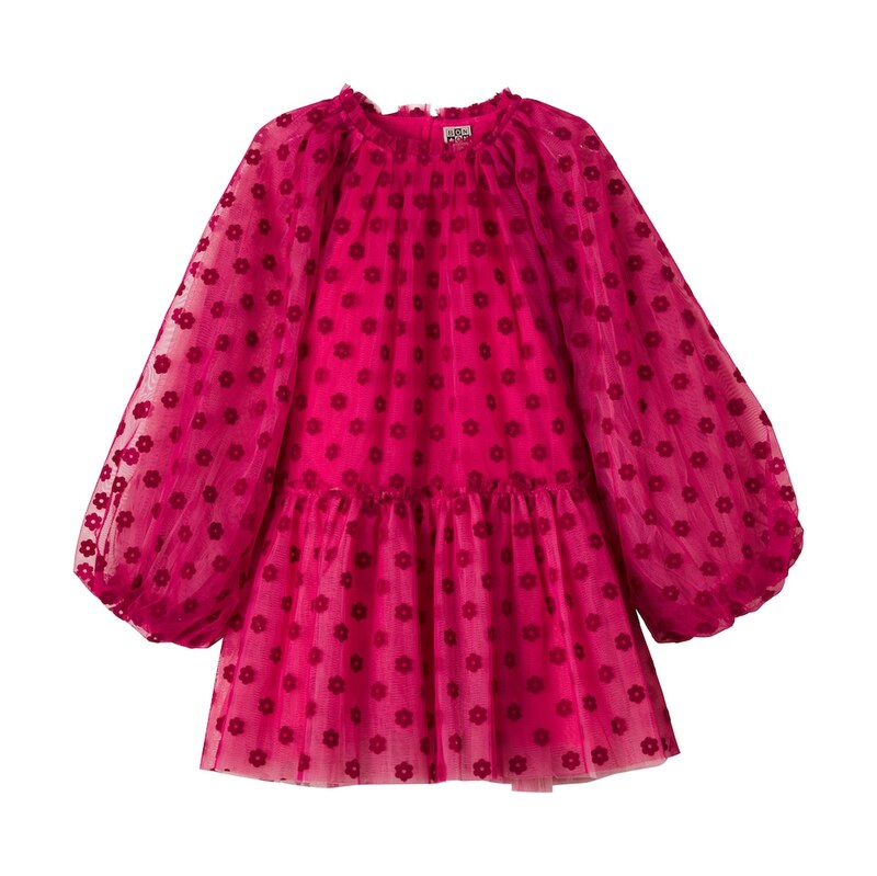 Bonton Phedre floral gathered tulle dress
