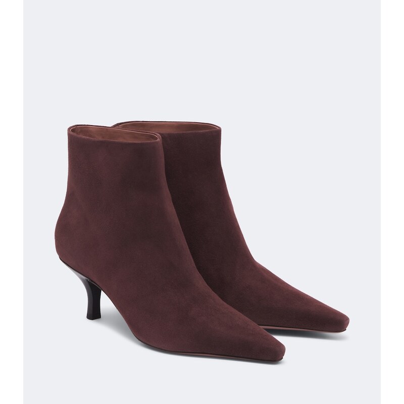 Paris Texas Rose suede ankle boots