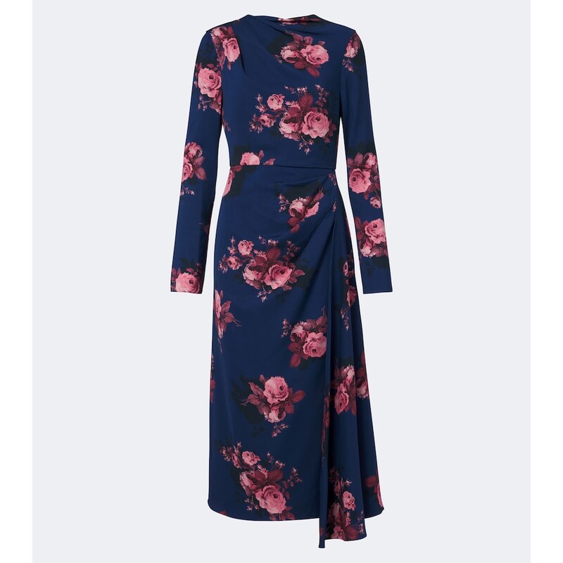 Erdem Floral jersey midi dress