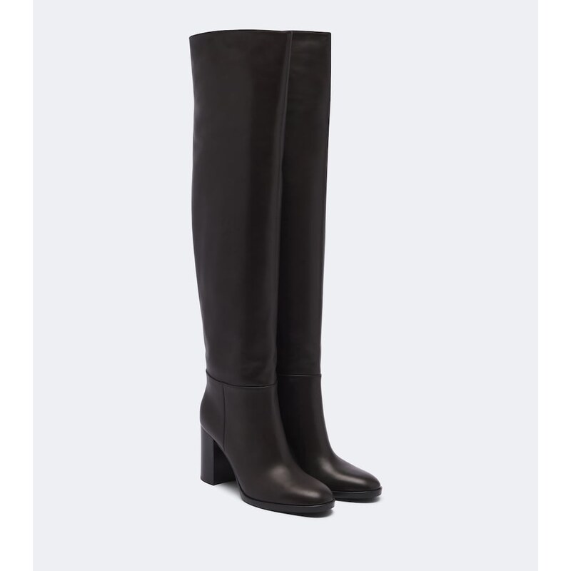 Gianvito Rossi Leather knee-high boots