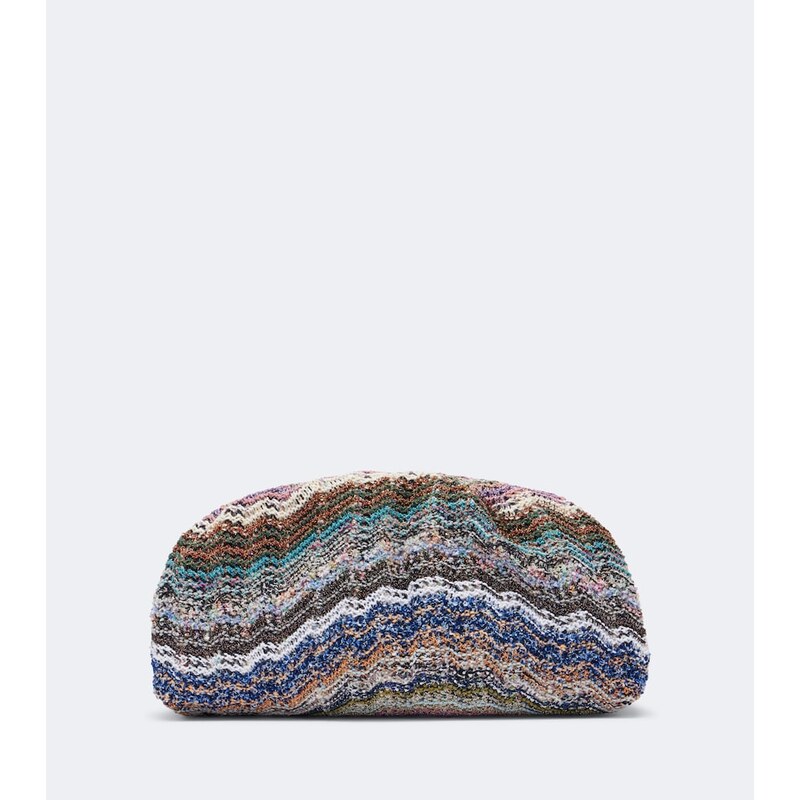 Missoni Wave Large knitted clutch
