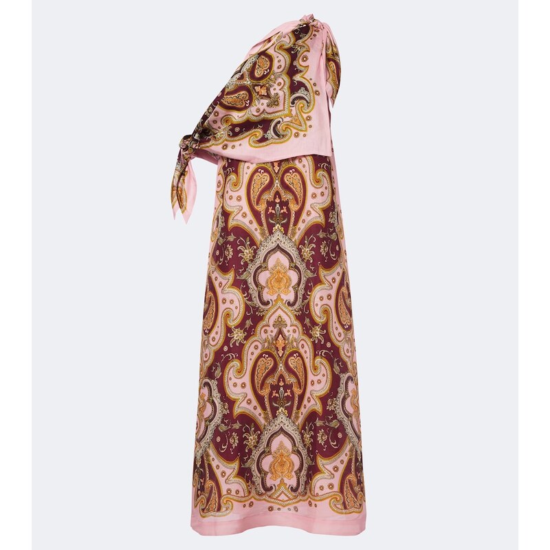 Alémais Porter printed one-shoulder maxi dress
