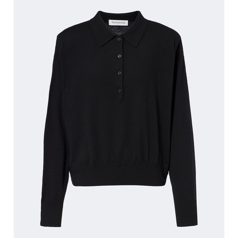 The Frankie Shop Croydon wool-blend polo sweater