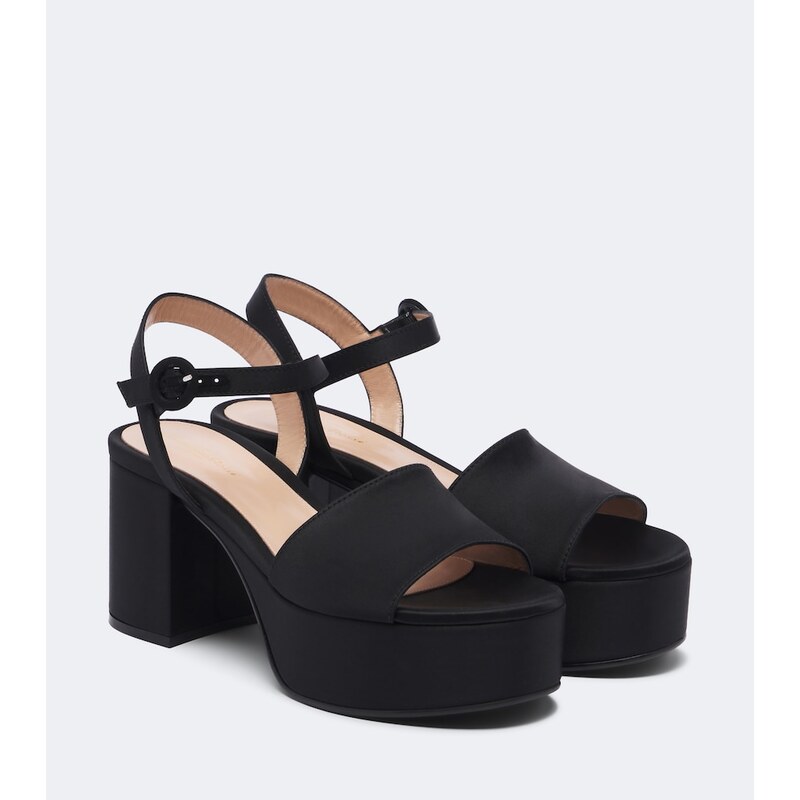 Gianvito Rossi Satin platform sandals