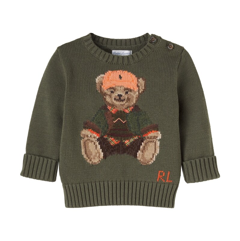 Polo Ralph Lauren Kids Baby Polo Bear cotton sweater