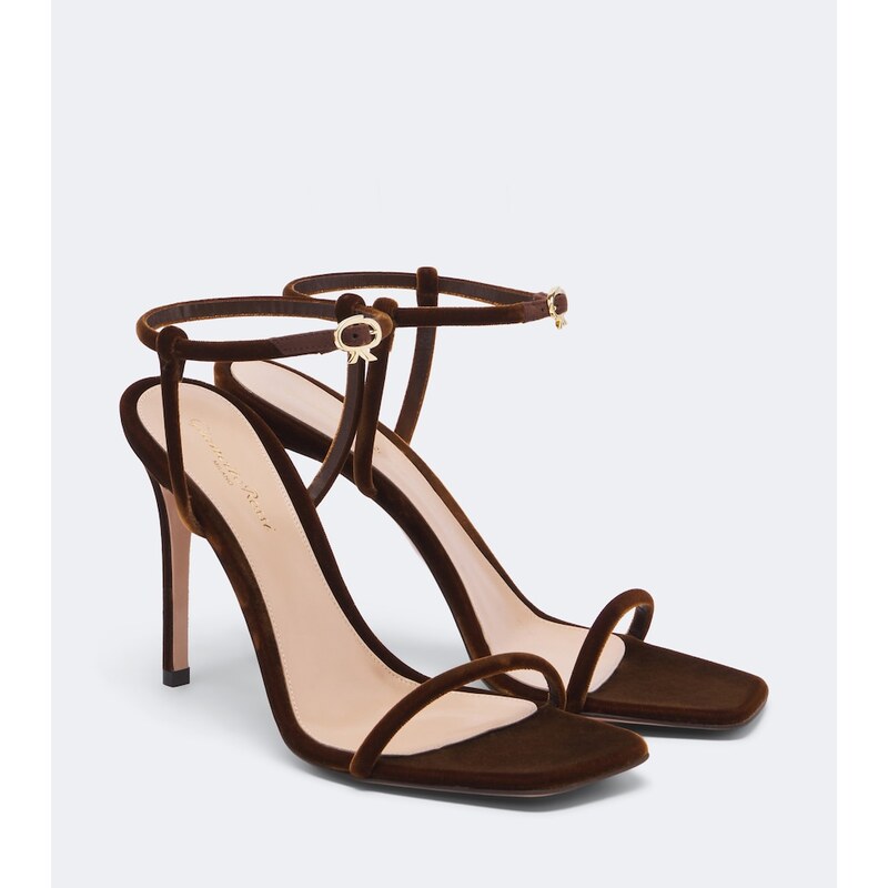 Gianvito Rossi Velvet sandals
