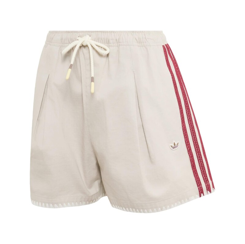 ADIDAS ORIGINALS Kalhoty se sklady v pase Resort starobéžová /
