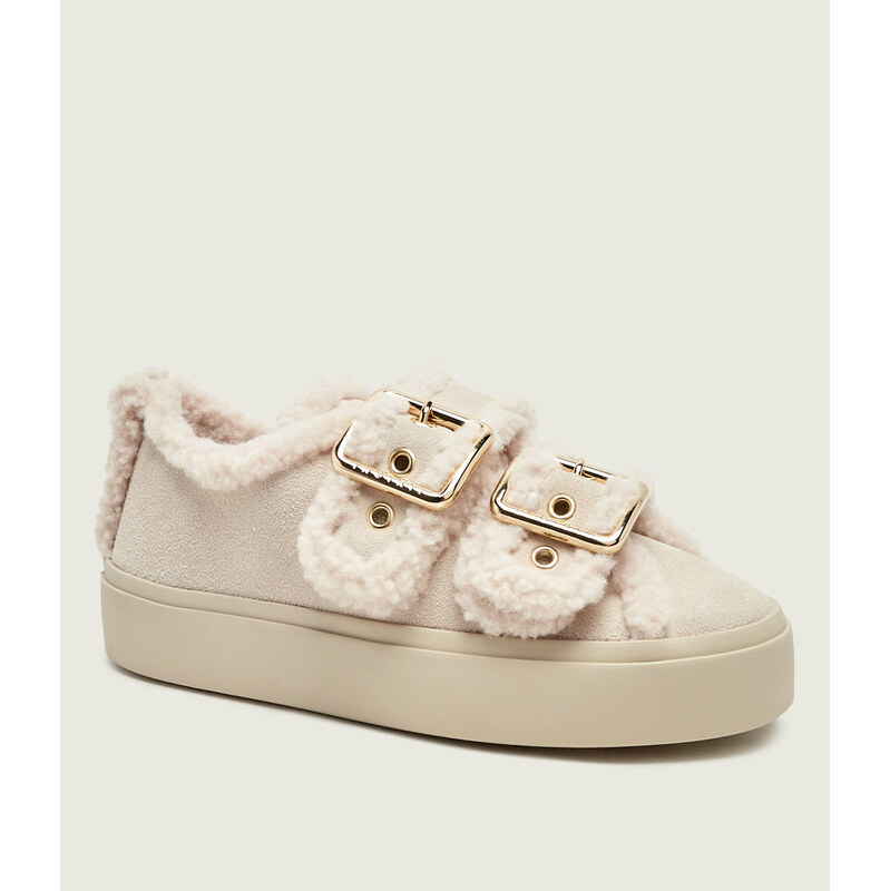 INUIKII Tenisky Low | shearling | zamsz