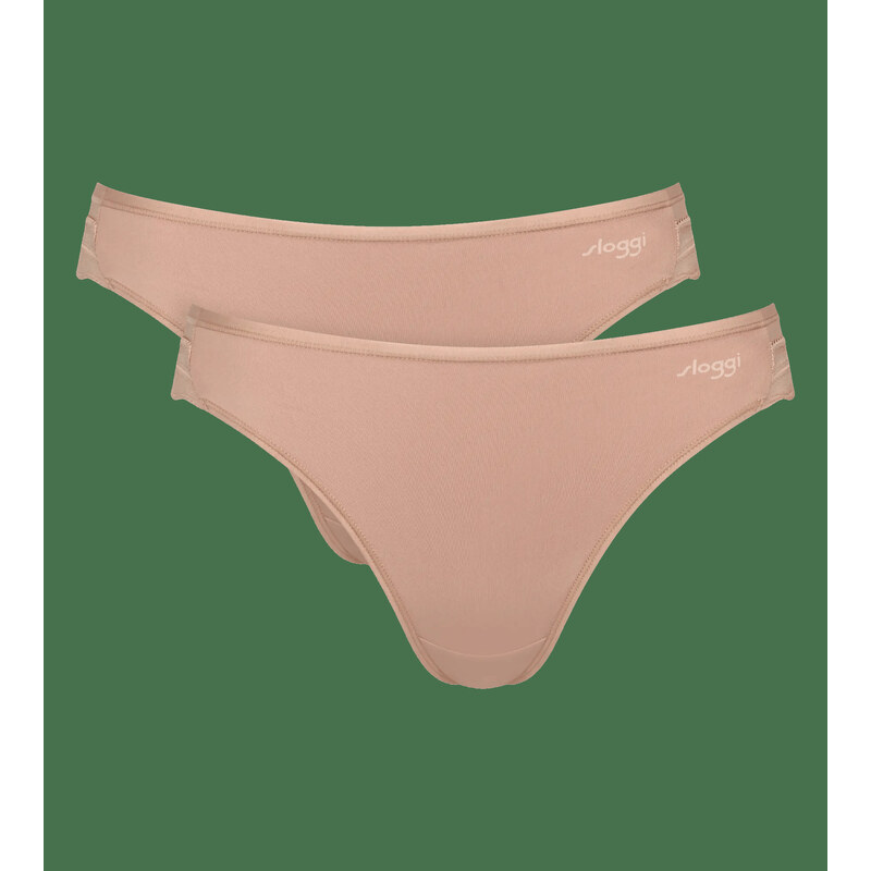 sloggi GO Blush High Leg 2P - Cameo Brown - SLOGGI Cameo Brown -