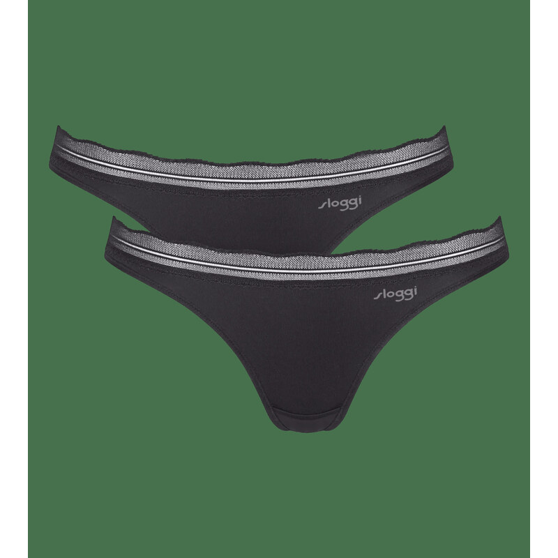 sloggi GO Blush Mini 2P - Black - SLOGGI Black - SLOGGI
