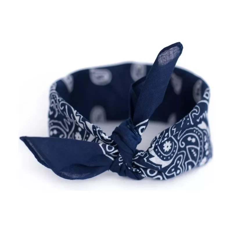 Artofpolo Bavlněný šátek Bandana 55 cm x 55 cm Tmavě modrý
