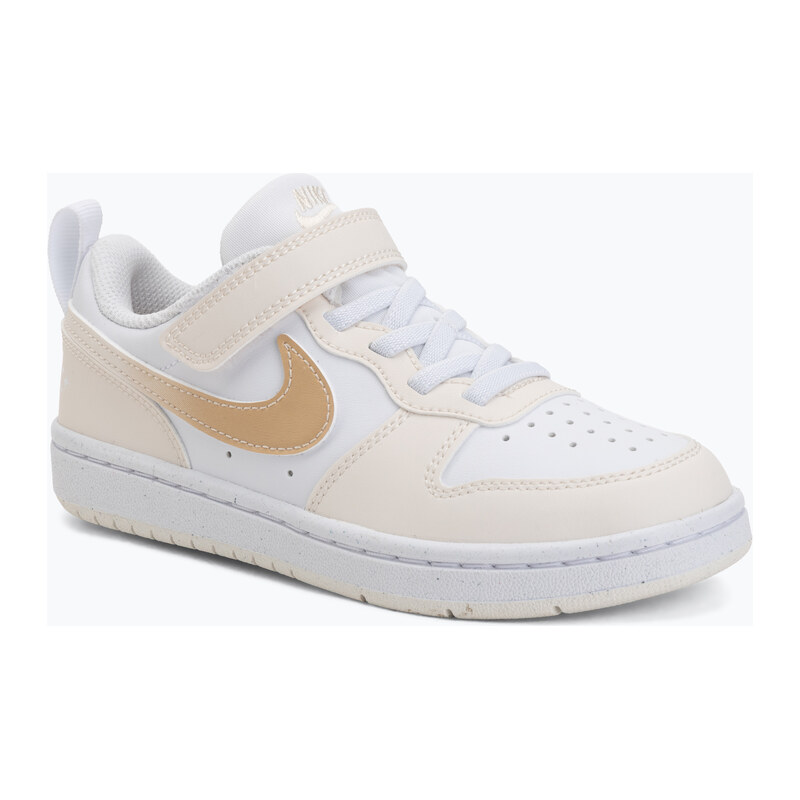 Dětské boty Nike Court Borough Low white/chalk/white/shimmer