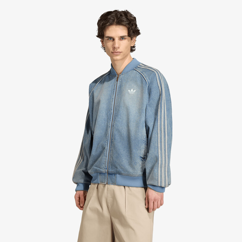 adidas Originals Bunda adidas SST Adicolor Denim Tracktop Worn