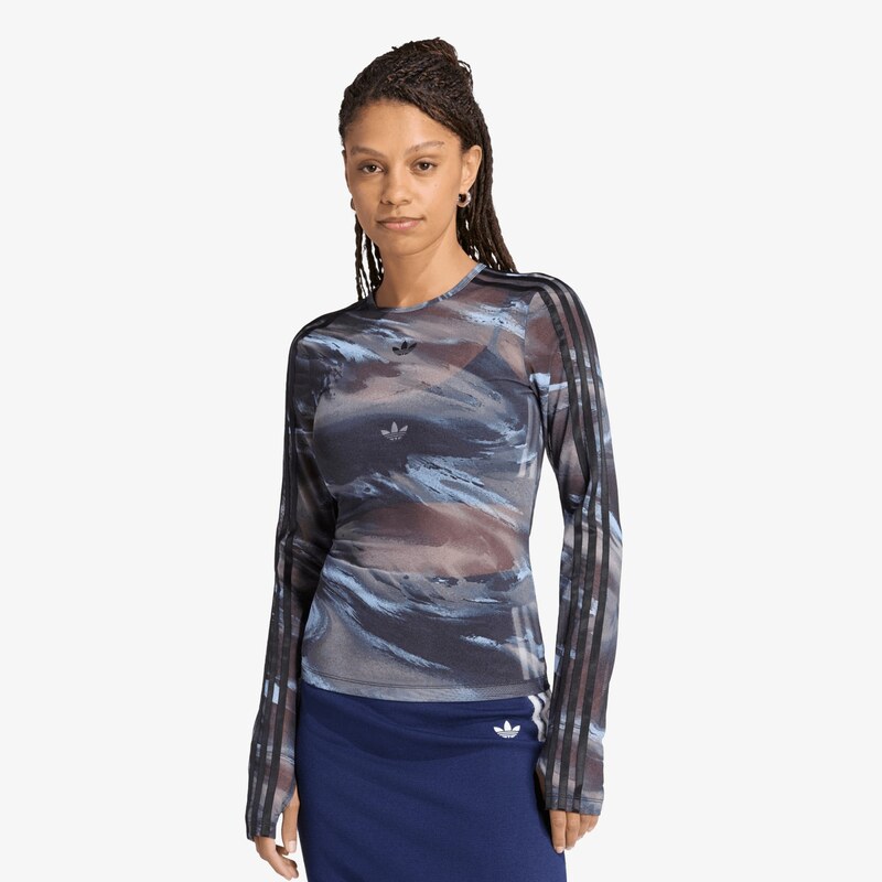 adidas Originals Tričko adidas Badigirl Graphic Mesh Tee Olive