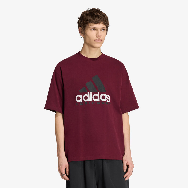 adidas Originals Tričko adidas Equipment Logo Tee Maroon S