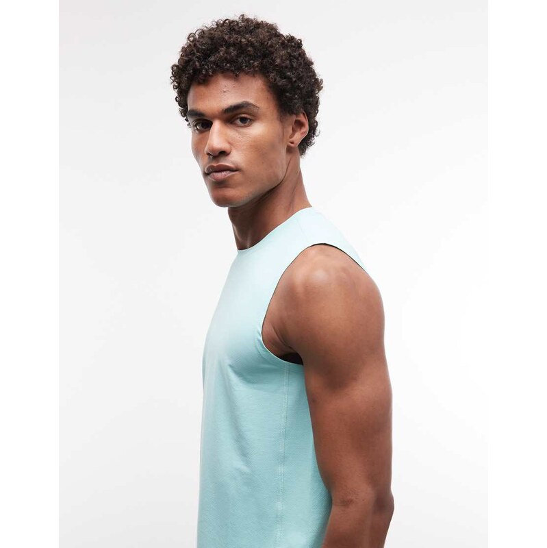 4505 Icon quick dry mesh training tank in mint-Green
