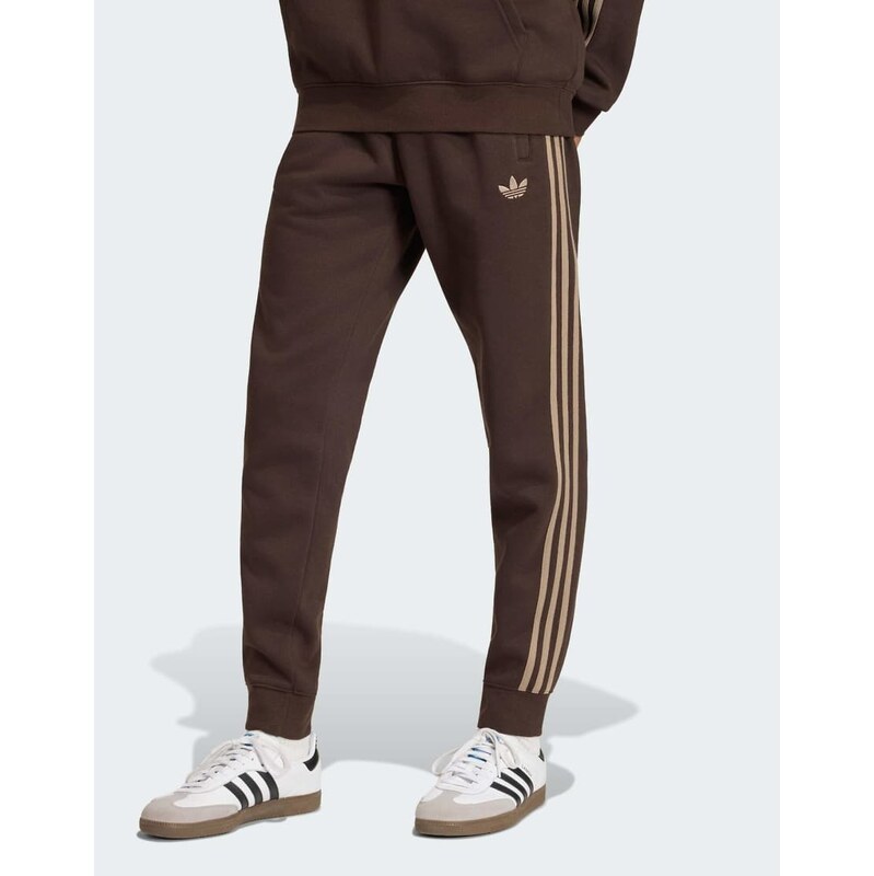 adidas Originals 3-stripes sweatpants in aurora coffee-Brown