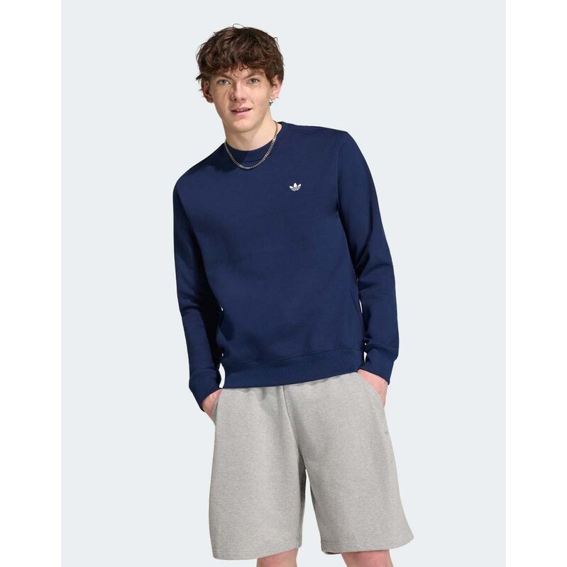 adidas Originals Trefoil essentials crew sweatshirt in night