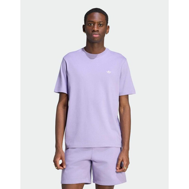 adidas Originals Trefoil essentials t-shirt in magic lilac