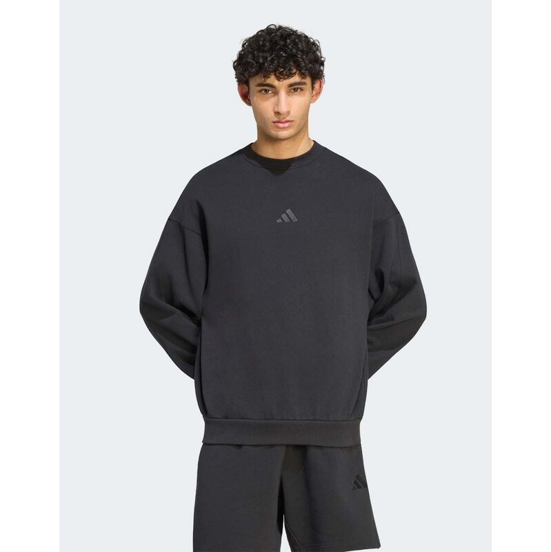 adidas performance Adidas kit small logo sweatshirt in black