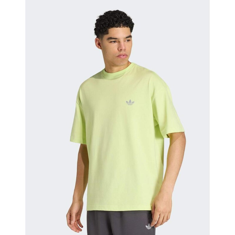 adidas Originals Trefoil essentials spacer loose tee in semi