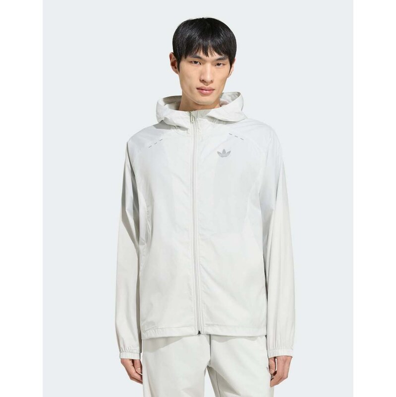 adidas Originals Tech trefoil essentials hooded full zip track