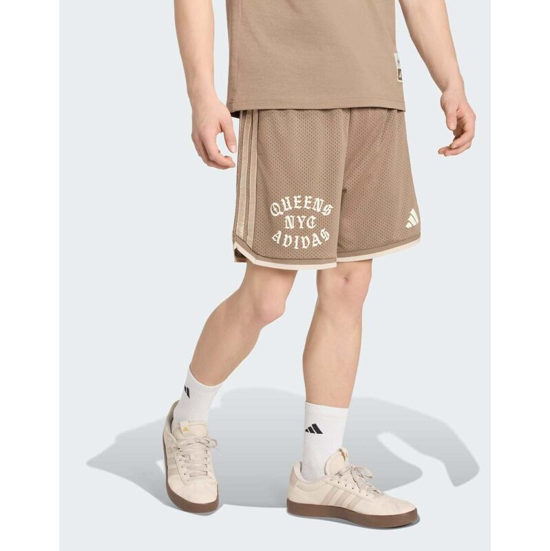 adidas performance Adidas marvel spider-man mesh short in khaki