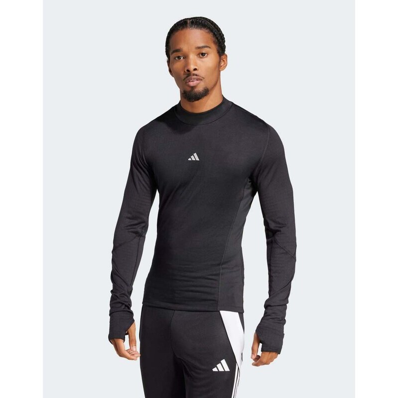 adidas performance Techfit cold.rdy long sleeve tee in black