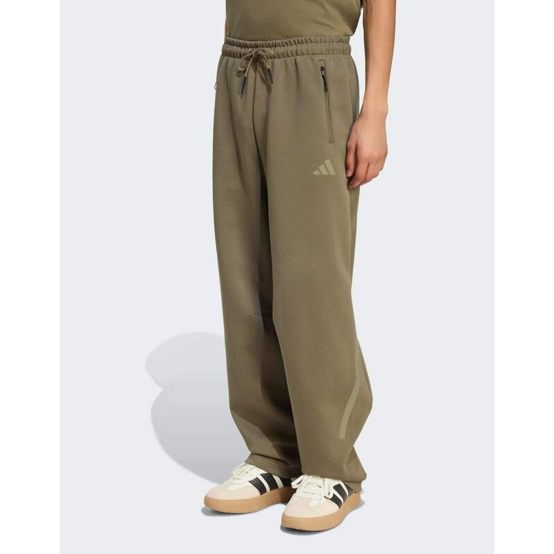 adidas performance Adidas z.n.e. open hem pant in olive strata