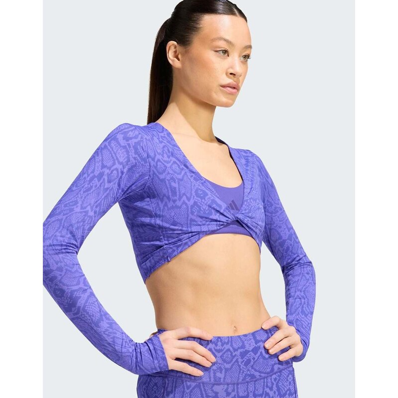 adidas performance Primelift workout snake twist reversible long