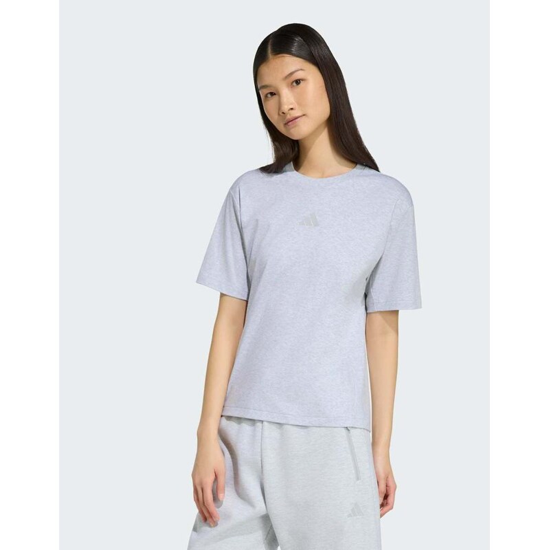 adidas performance Adidas z.n.e. tee in light grey heather