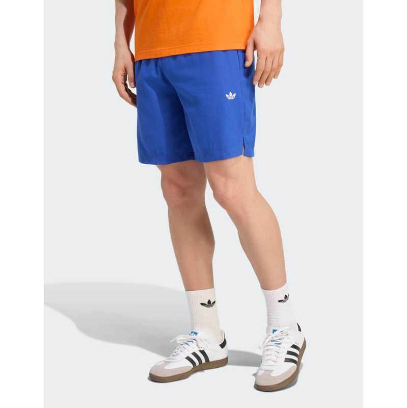 adidas Originals Trefoil essentials swim shorts in bold blue