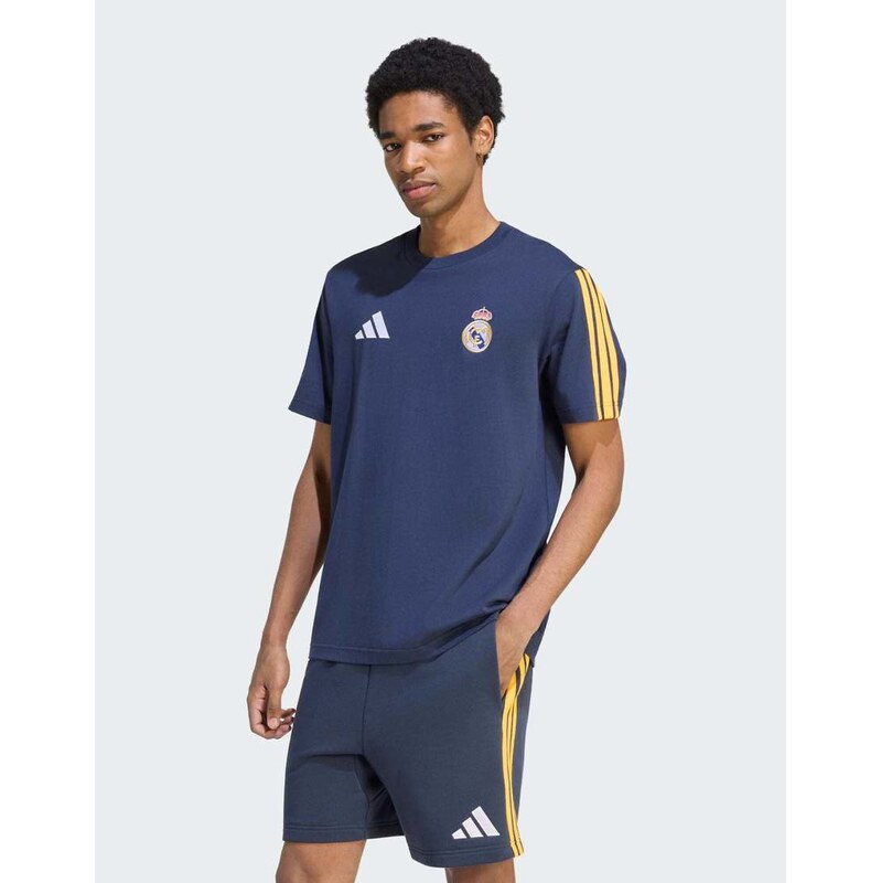 adidas performance Real madrid dna t-shirt in night navy