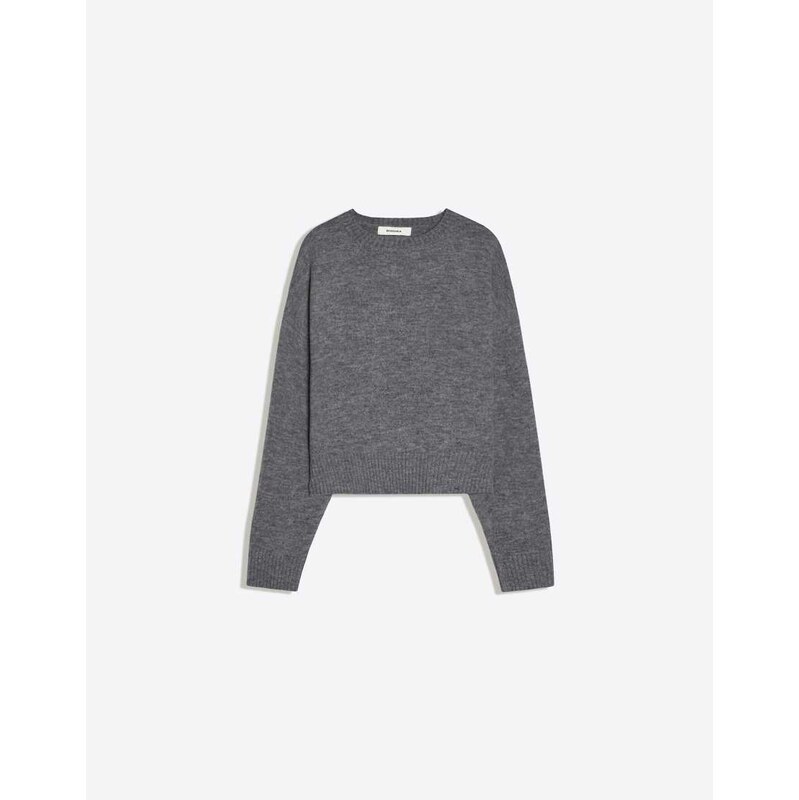 Bershka Round neck jumper in grey