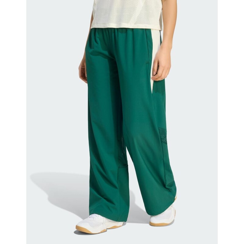 adidas performance Hyperglam color block wide woven pants in