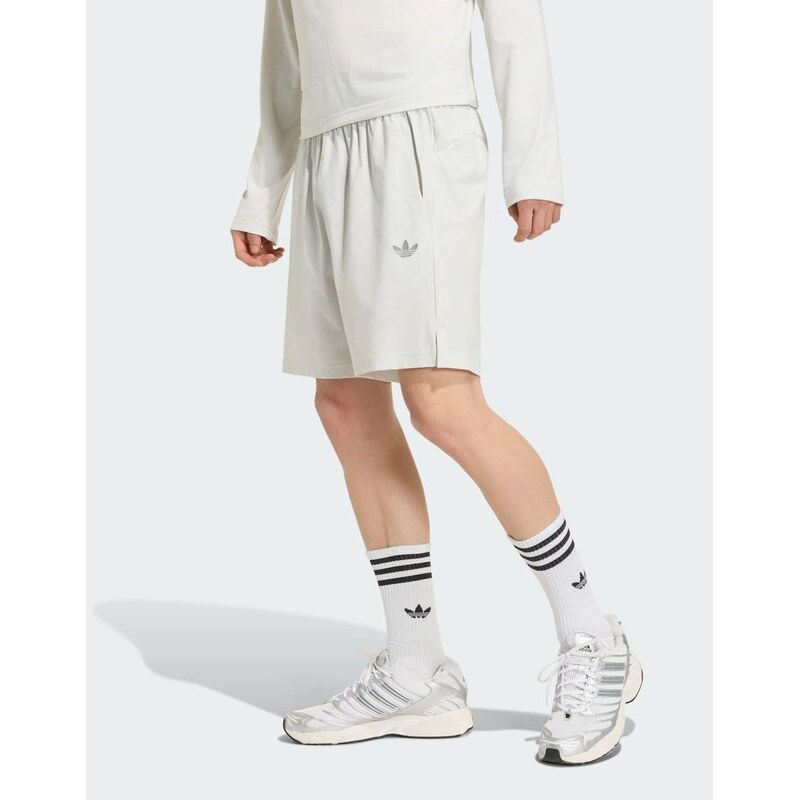 adidas Originals Tech trefoil essentials polyester shorts in