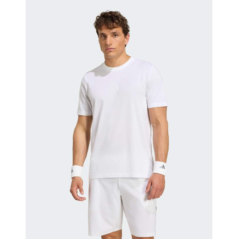 adidas performance Tennis graphic t-shirt in white